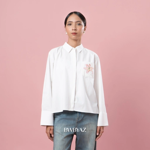 BWBYAZ STAPLE EASE - KAIA BLOOMING SHIRT (READY STOCK)