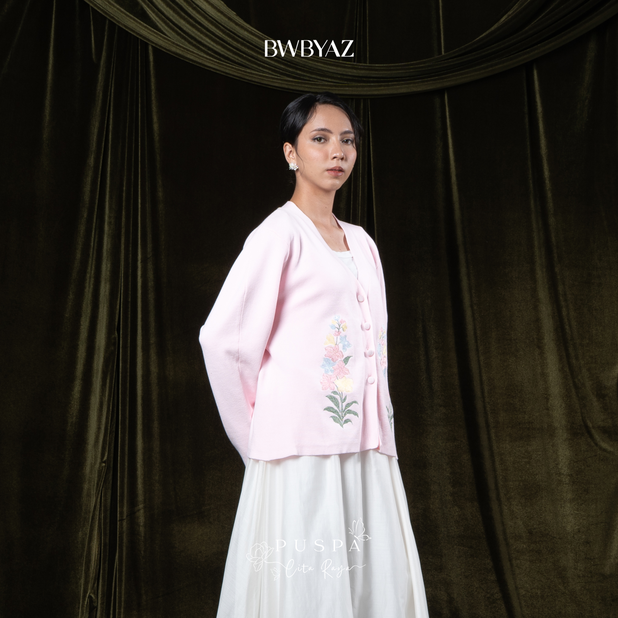 BWBYAZ - PUSPA CITA RAYA - Arumaya Embroidery Knit (READY STOCK)