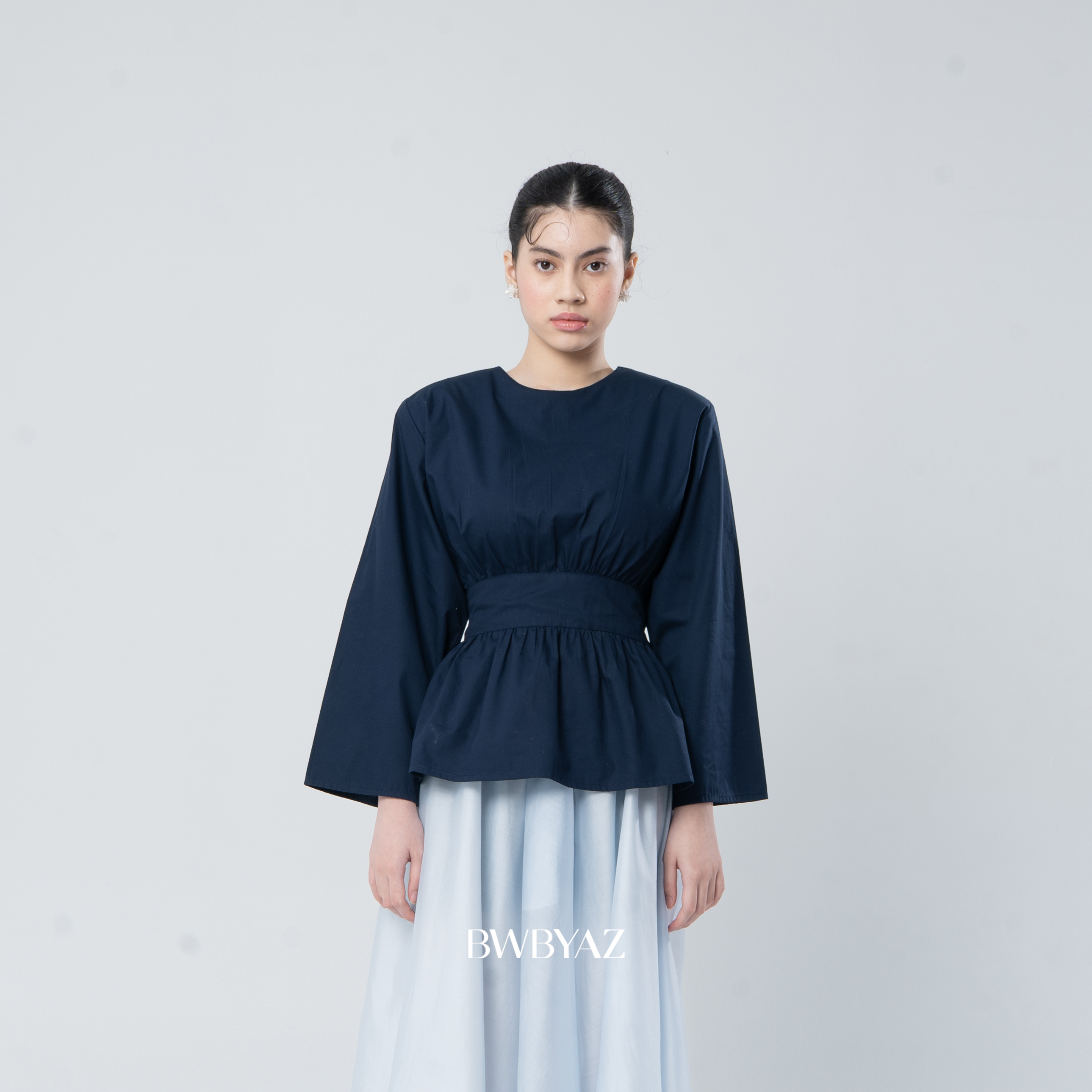 BWBYAZ - Arulla Obi Blouse (READY STOCK)