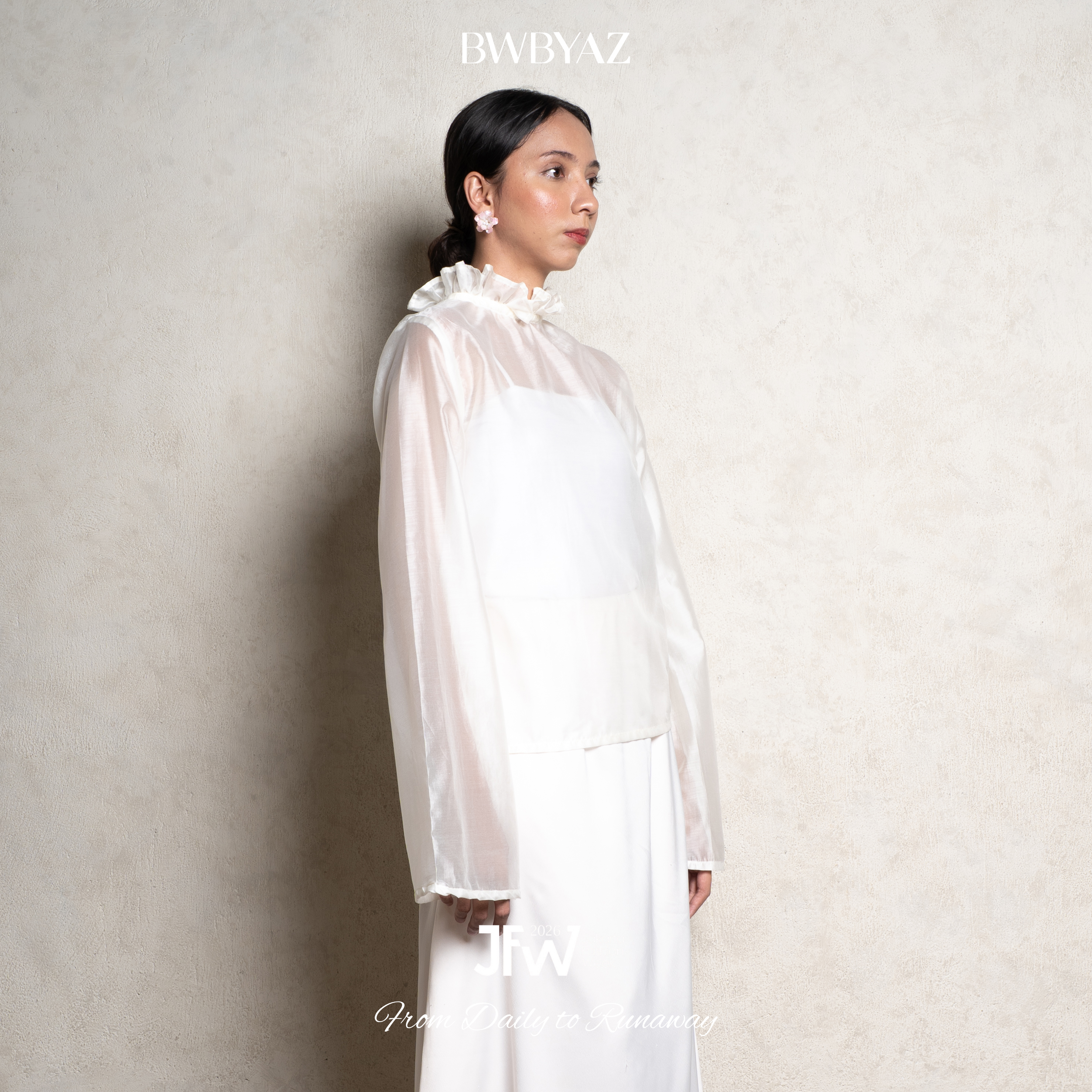 BWBYAZ JFW COLLECTION - Canelle Flare Top (READY STOCK)