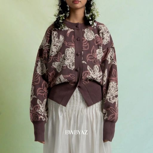 Image of BWBYAZ JFW COLLECTION - Gia Fitted Knit Cardigan