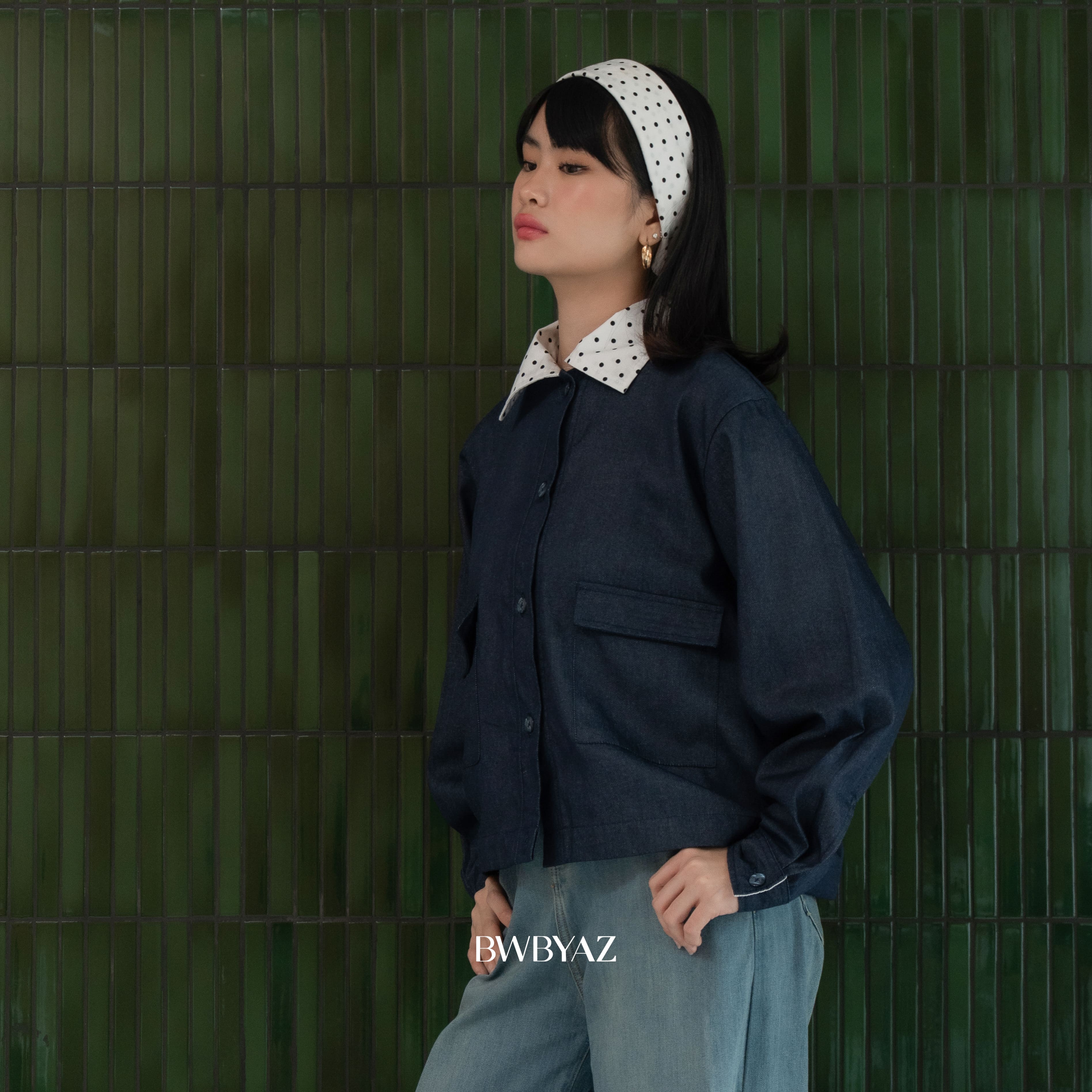 BWBYAZ - Kiana Boxy Jacket (READY STOCK)