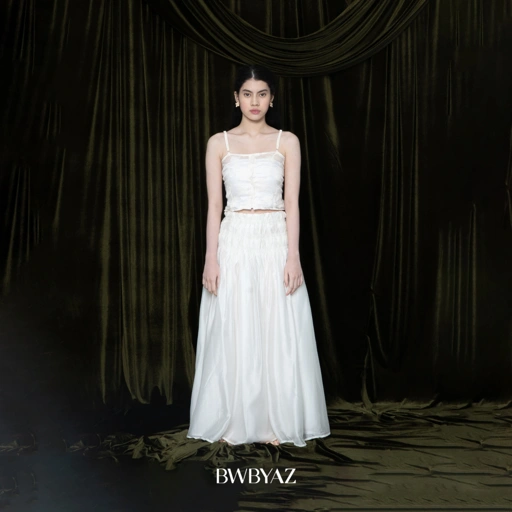 BWBYAZ - Isvara Sheer Skirt (READY STOCK)
