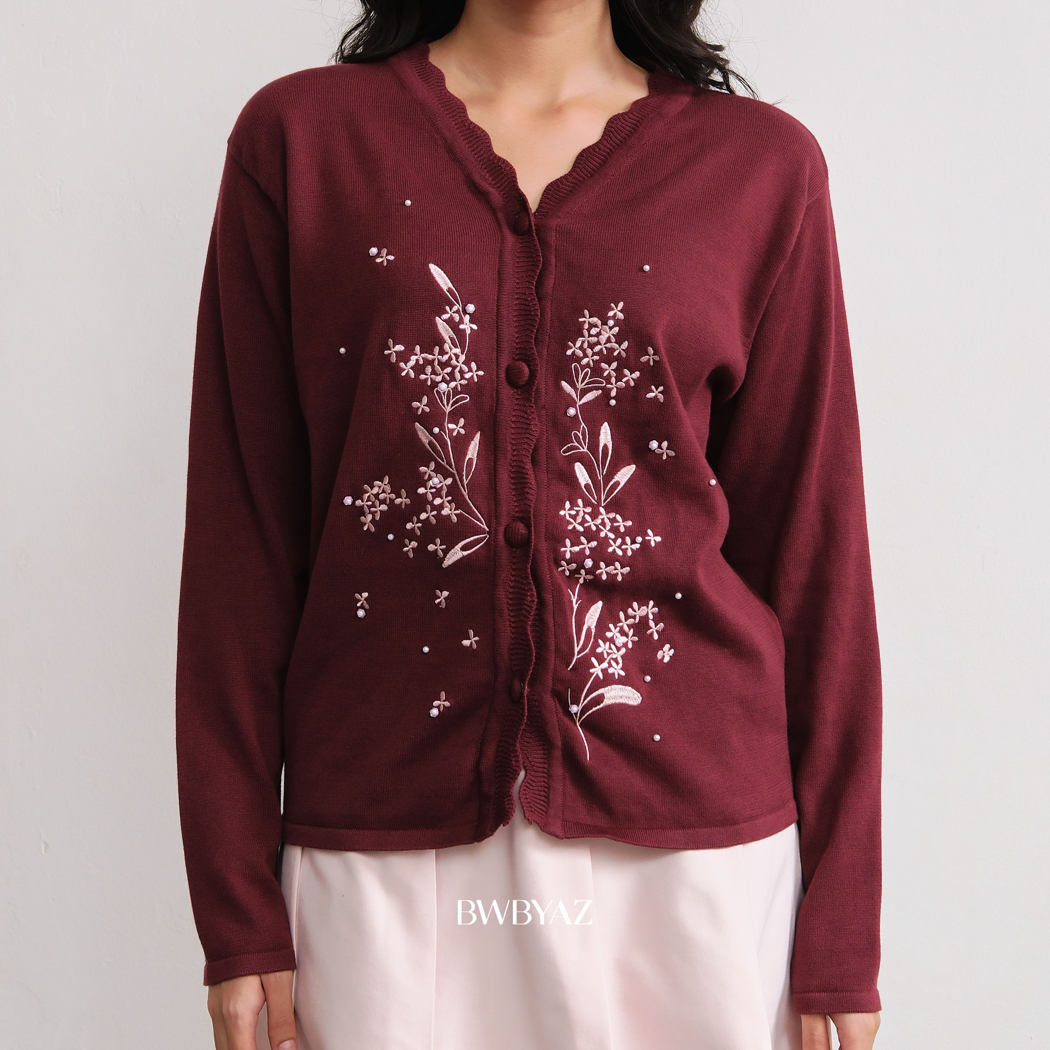BWBYAZ - Lucille Sparkle Cardigan (READY STOCK)