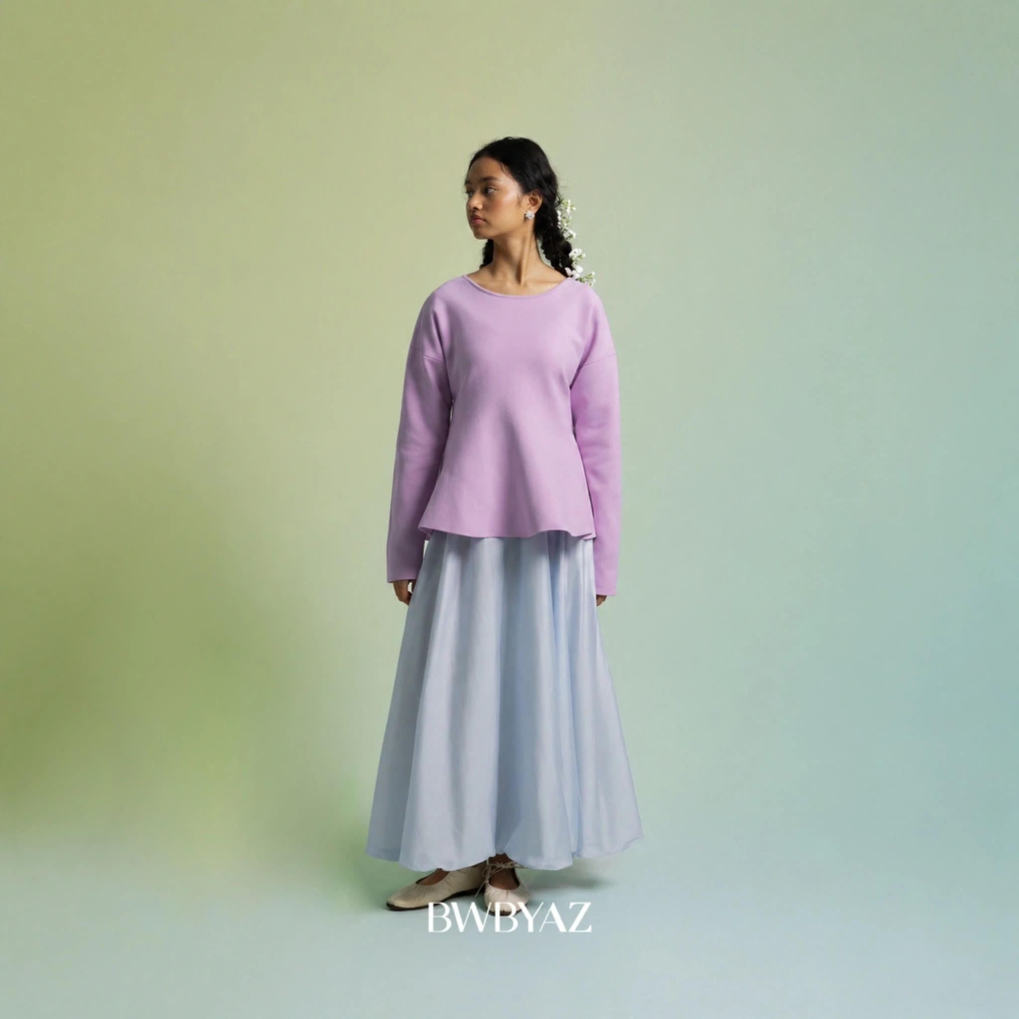 BWBYAZ - Riona Peplum Knit (READY STOCK)