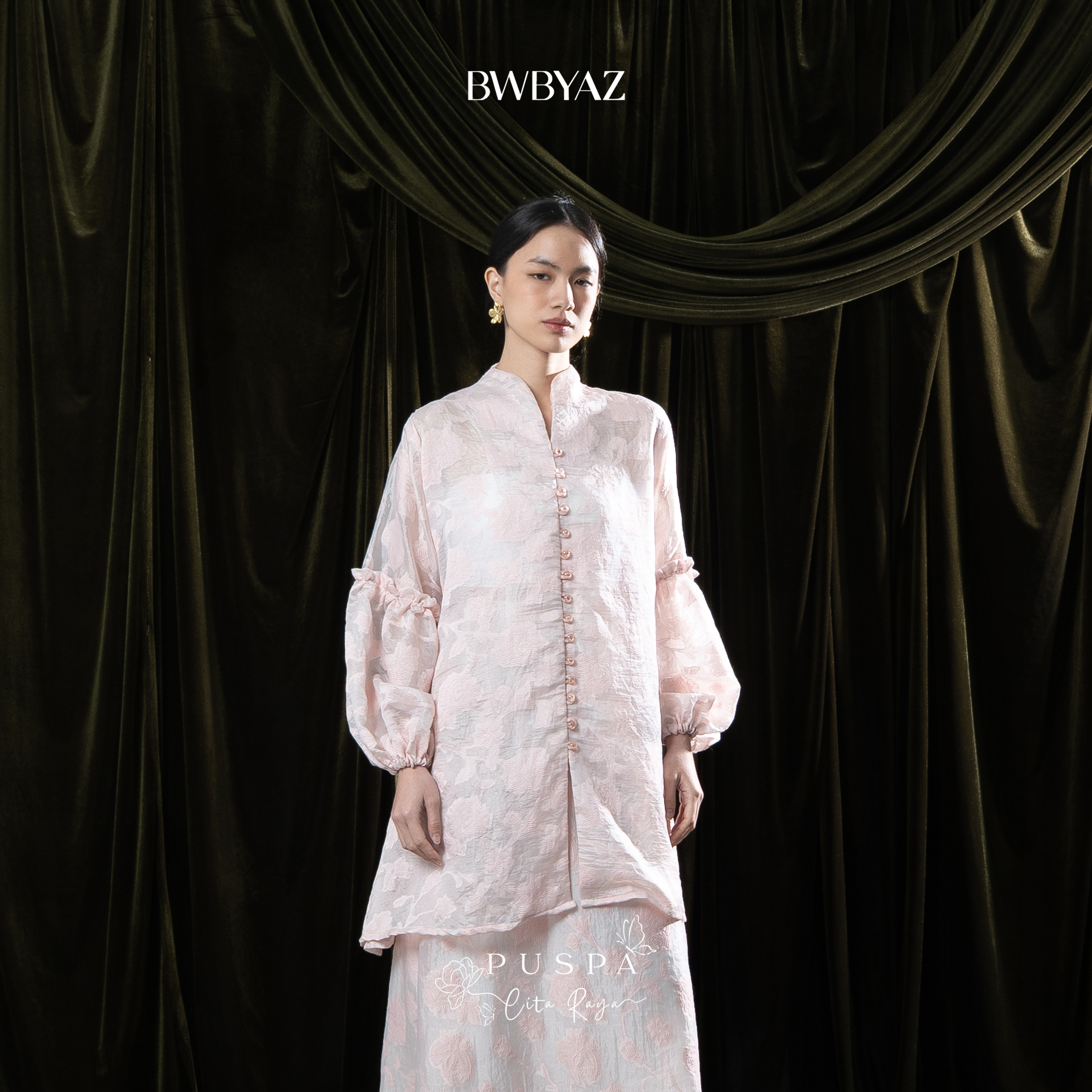 BWBYAZ - PUSPA CITA RAYA - Nona Raya Lace Tunic (READY STOCK)