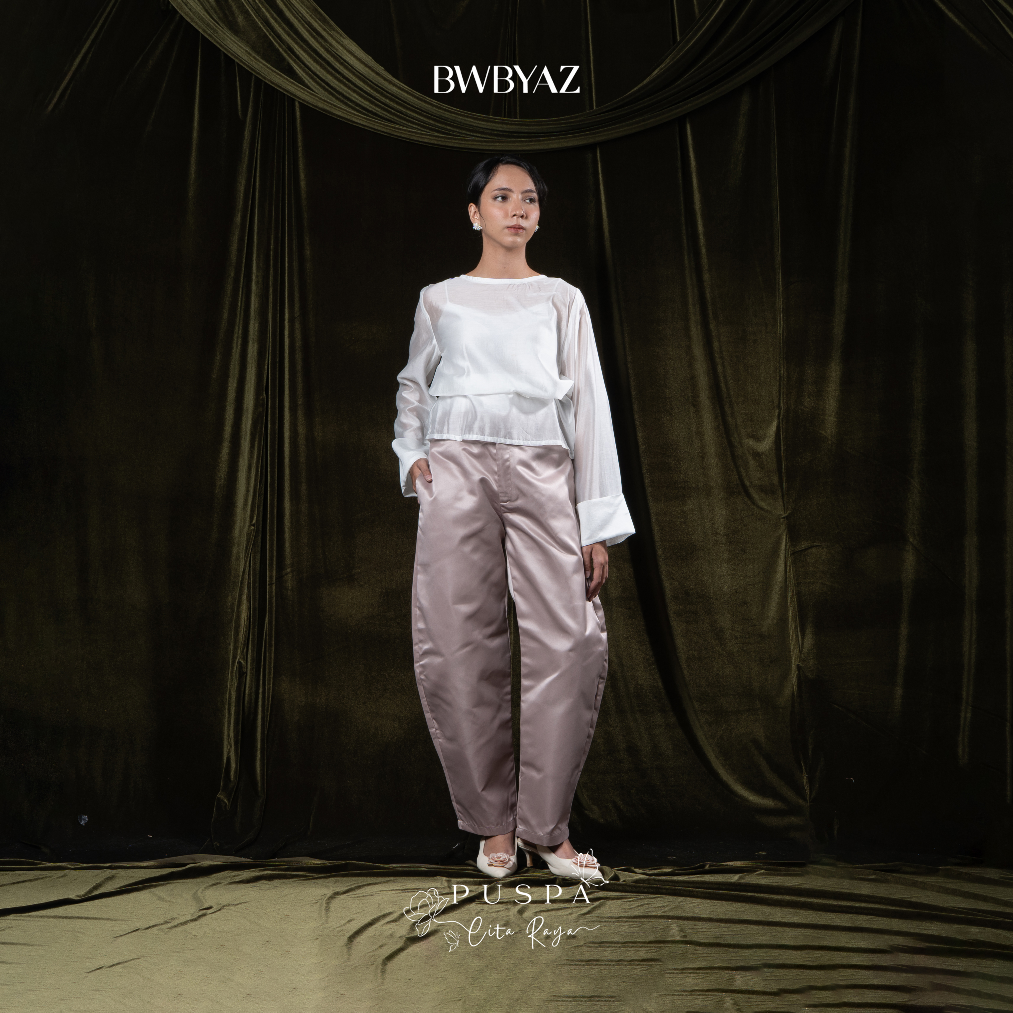 BWBYAZ - PUSPA CITA RAYA - Nona Ayani Barrel Pants (READY STOCK)