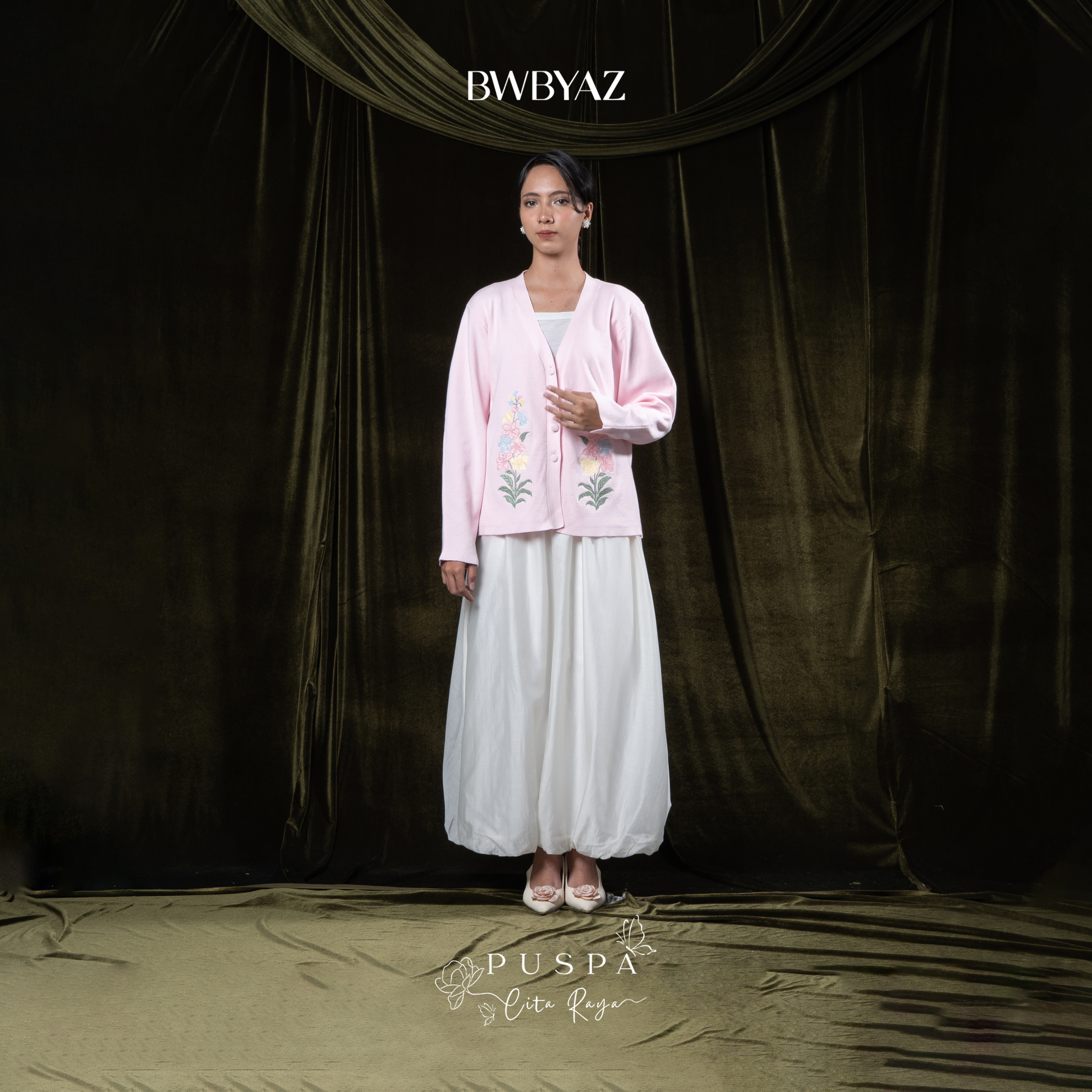 BWBYAZ - PUSPA CITA RAYA - Arumaya Embroidery Knit (READY STOCK)