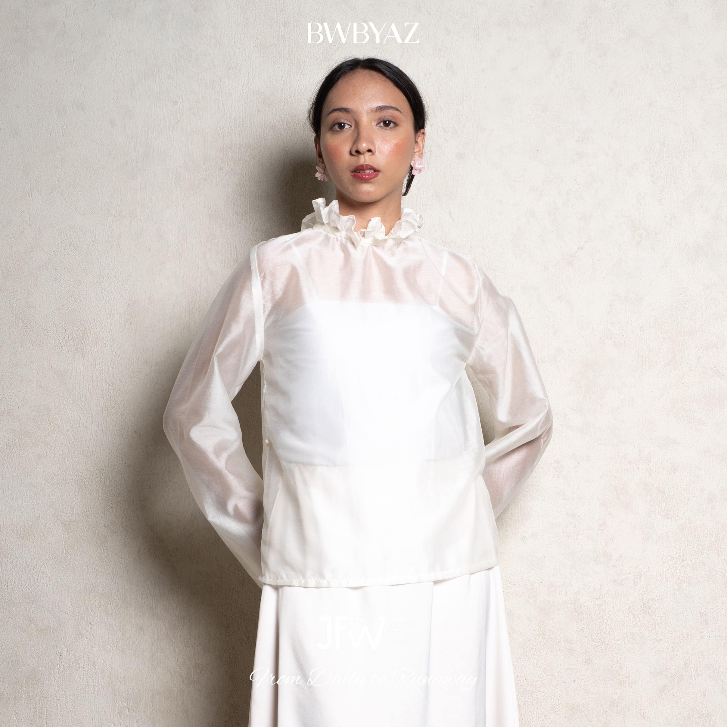 BWBYAZ JFW COLLECTION - Canelle Flare Top (READY STOCK)