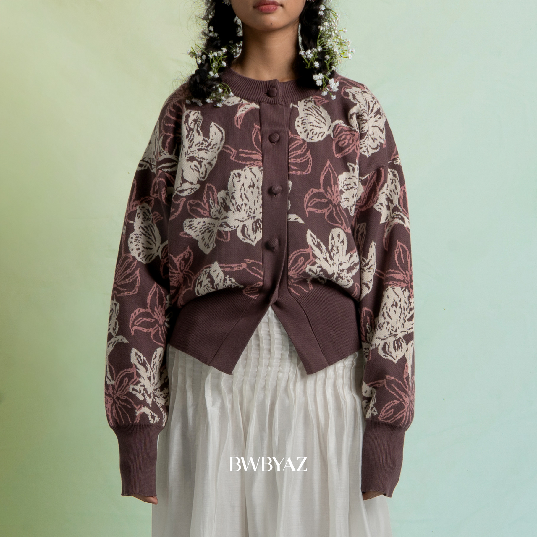 BWBYAZ JFW COLLECTION - Gia Fitted Knit Cardigan (READY STOCK)