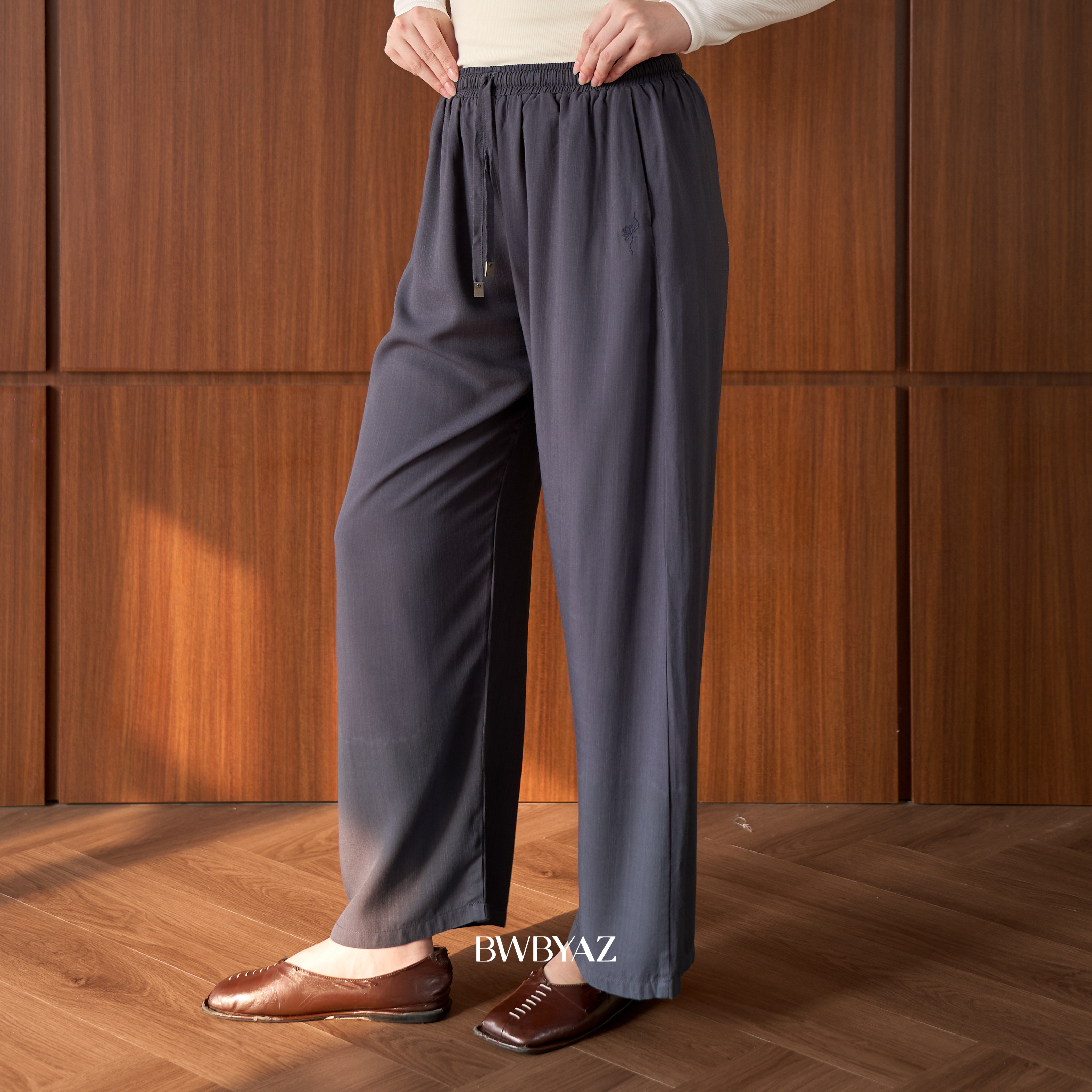 BWBYAZ - Rianka Loose Pants (READY STOCK)