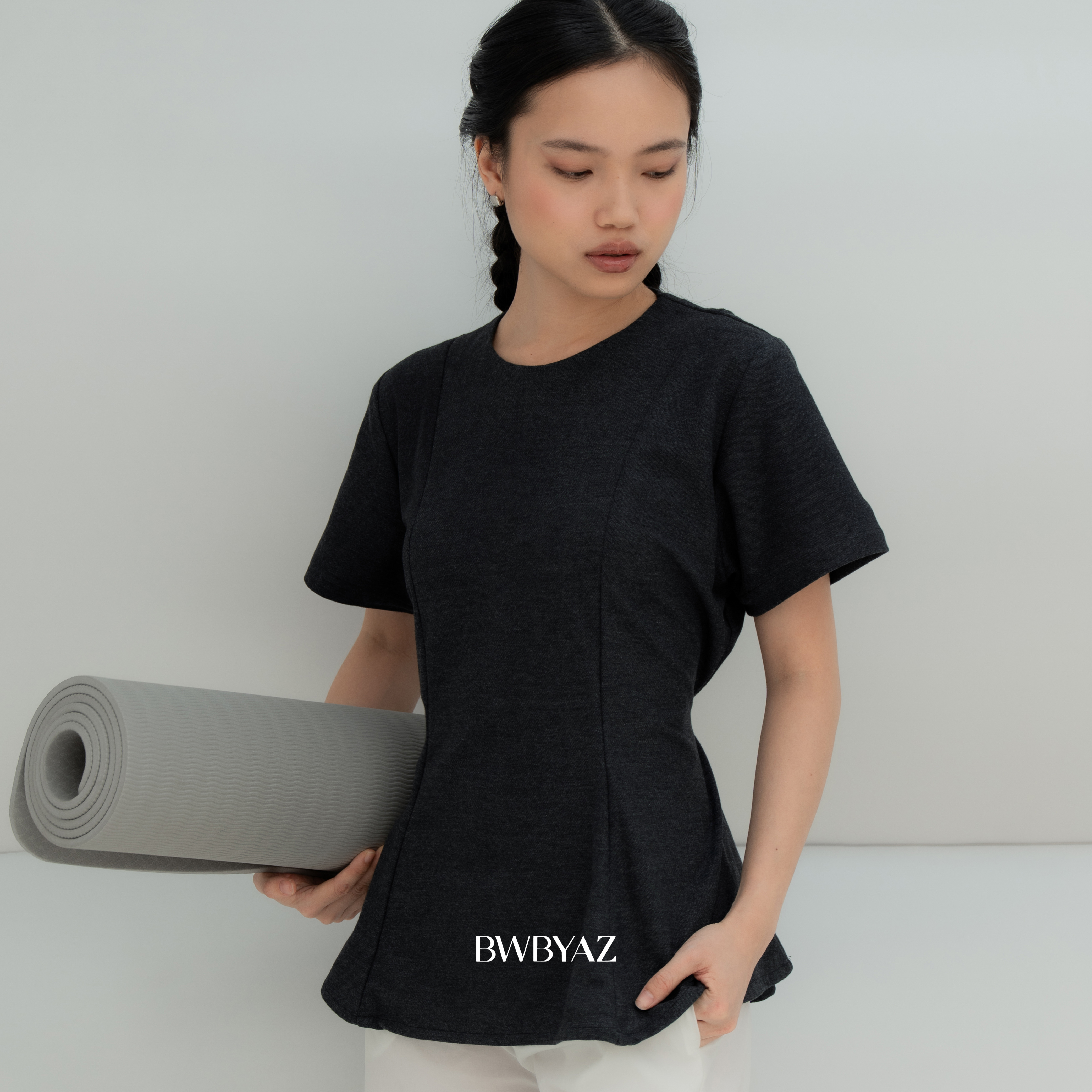 BWBYAZ - Zoe Peplum Shortsleeve (READY STOCK)