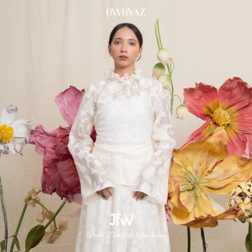 Image of BWBYAZ JFW COLLECTION - Canelle Flare Top (READY STOCK)