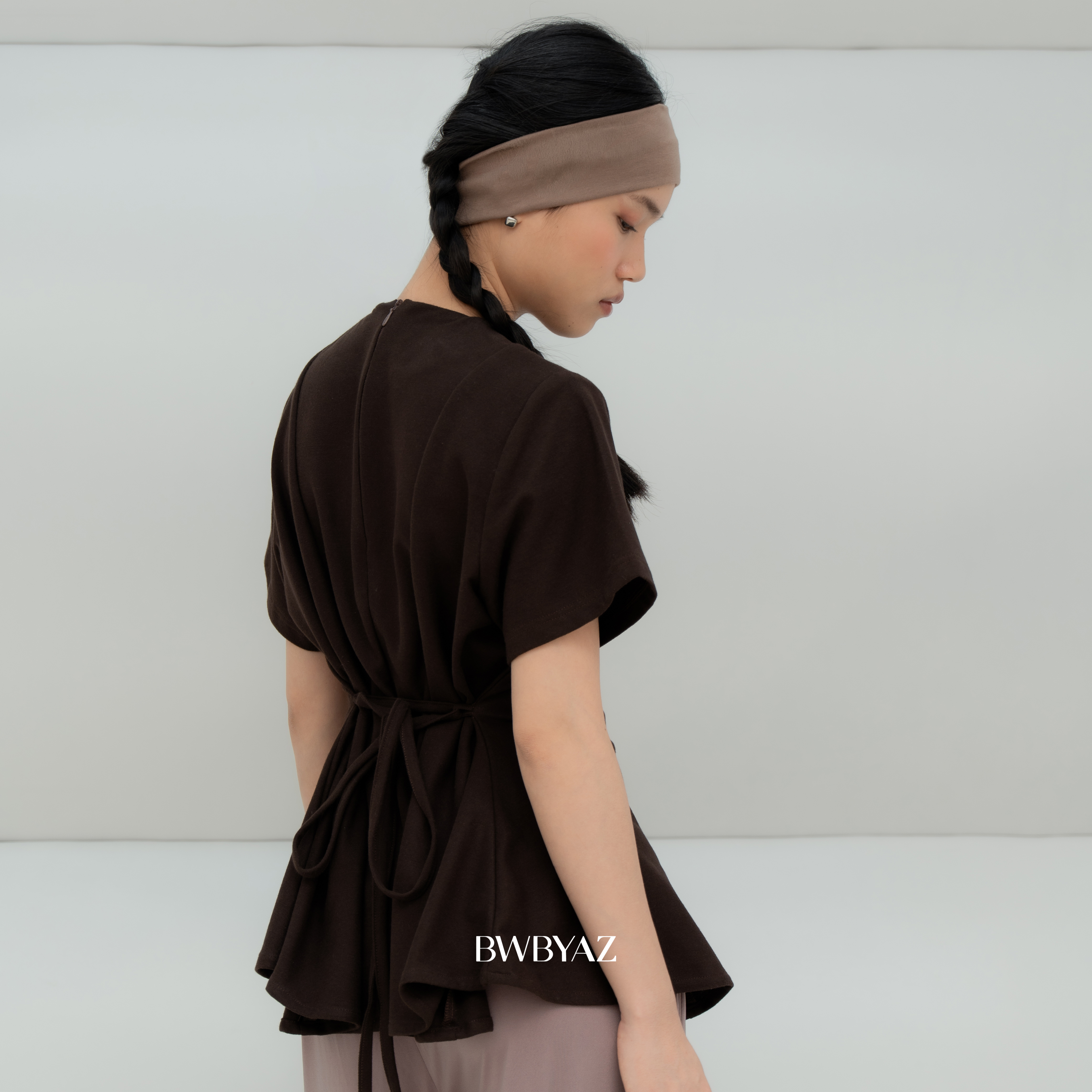 BWBYAZ - Zoe Peplum Shortsleeve (READY STOCK)