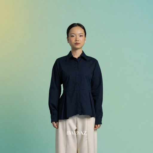 Image of BWBYAZ - Kisara Peplum Shirt