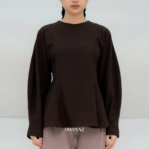 BWBYAZ - Zoe Peplum Longsleeve (READY STOCK)