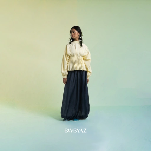 Image of BWBYAZ - Ramita Pleated Top