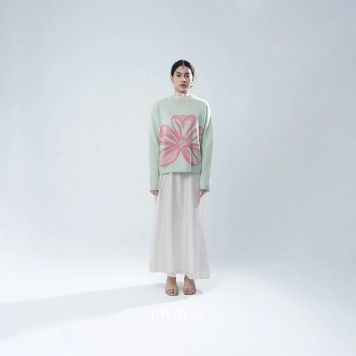 BWBYAZ - Claire Blossom Knit (READY STOCK)