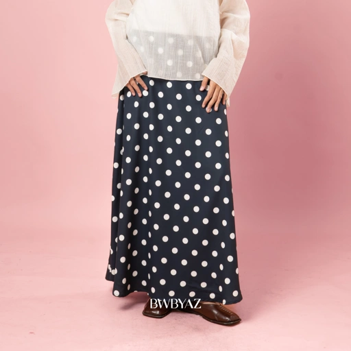 BWBYAZ STAPLE EASE -  Lana Skirt Dotty (READY STOCK)