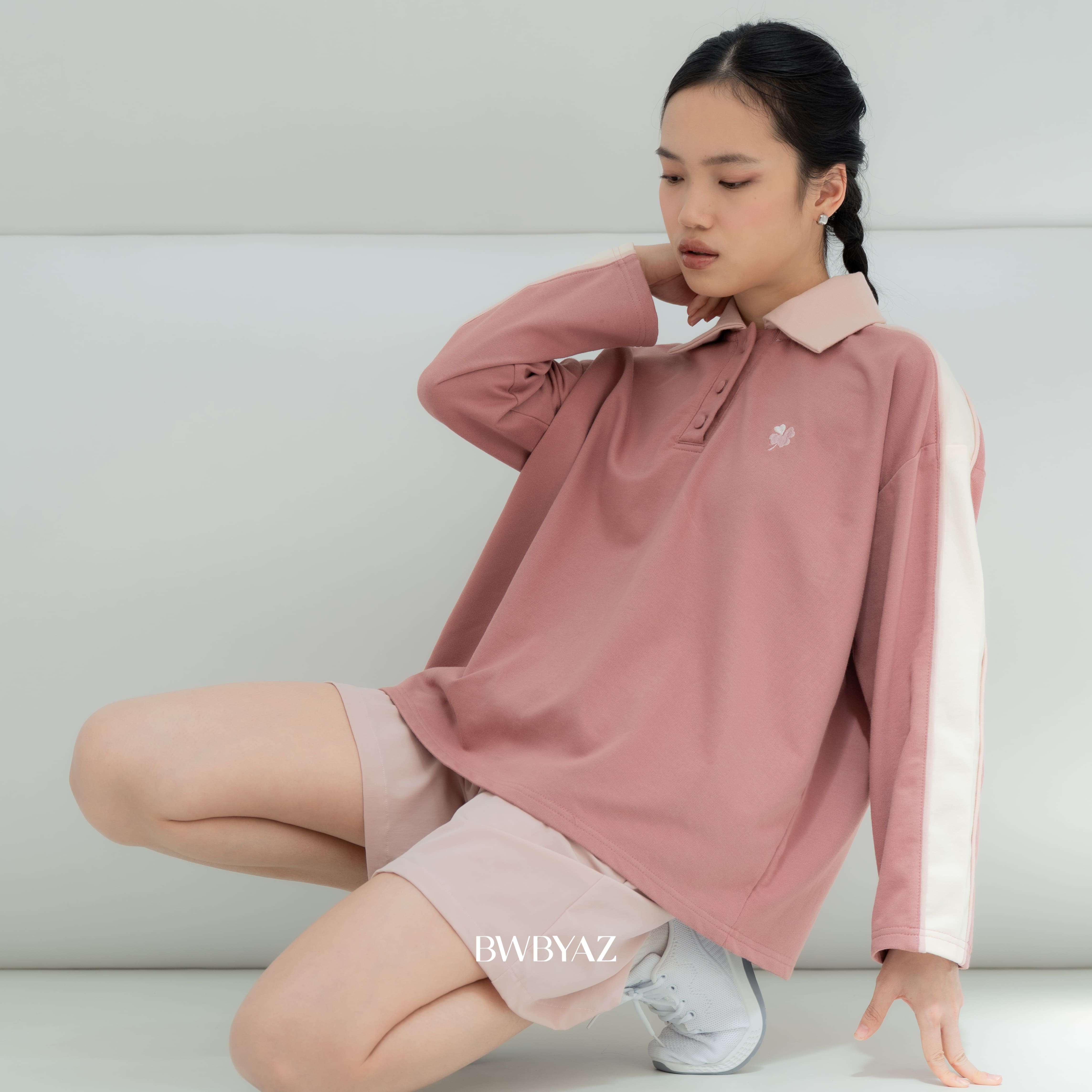 BWBYAZ - Mairyn Polo Shirt (READY STOCK)