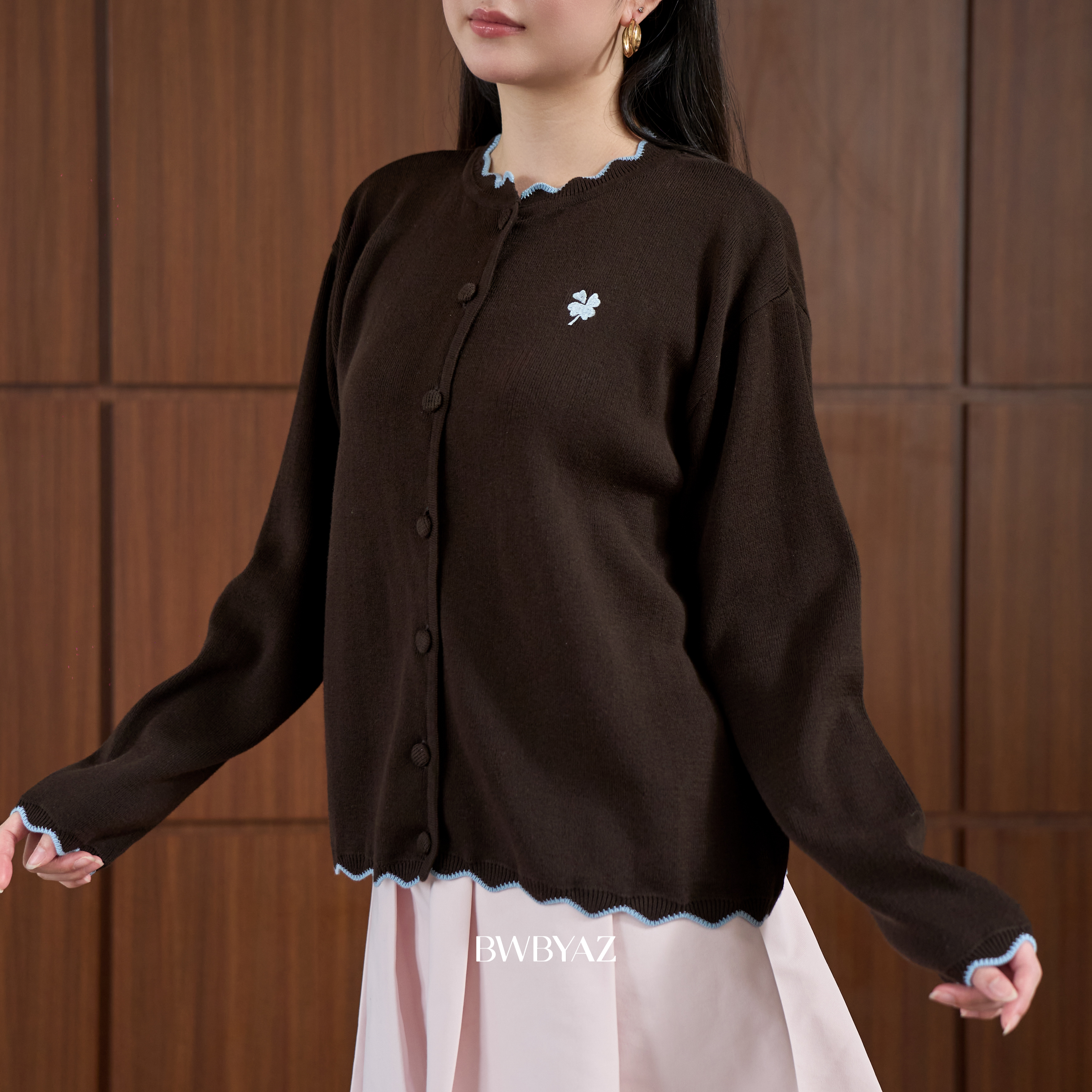 BWBYAZ - Becca Scallop Cardigan