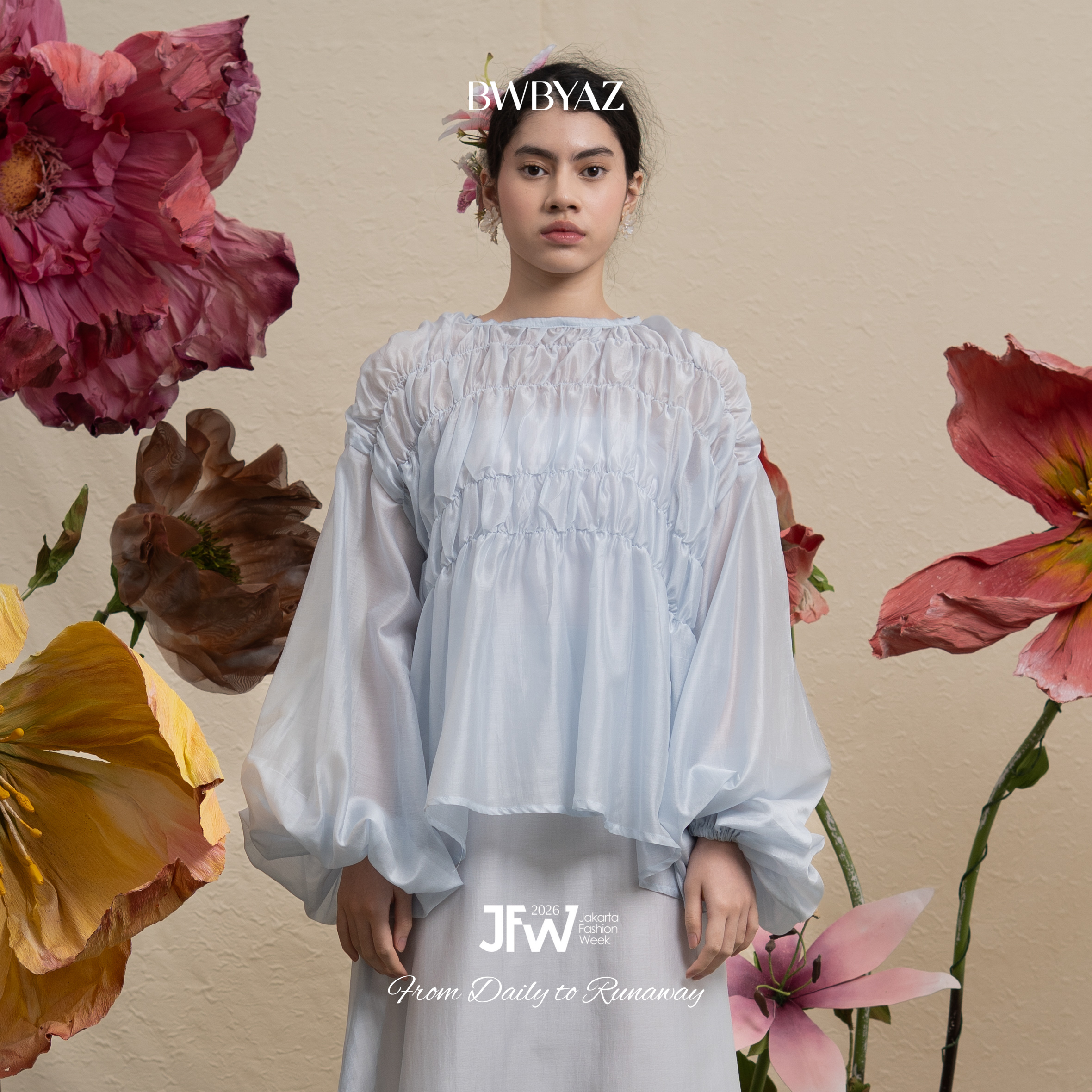 BWBYAZ JFW COLLECTION - Solene Shirred Blouse
