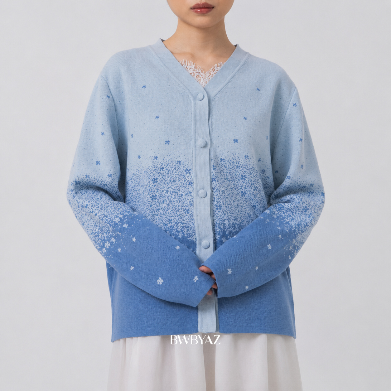 BWBYAZ - Lumine Knit Cardigan (READY STOCK)