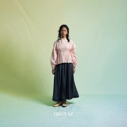 Image of BWBYAZ - Ramita Pleated Top