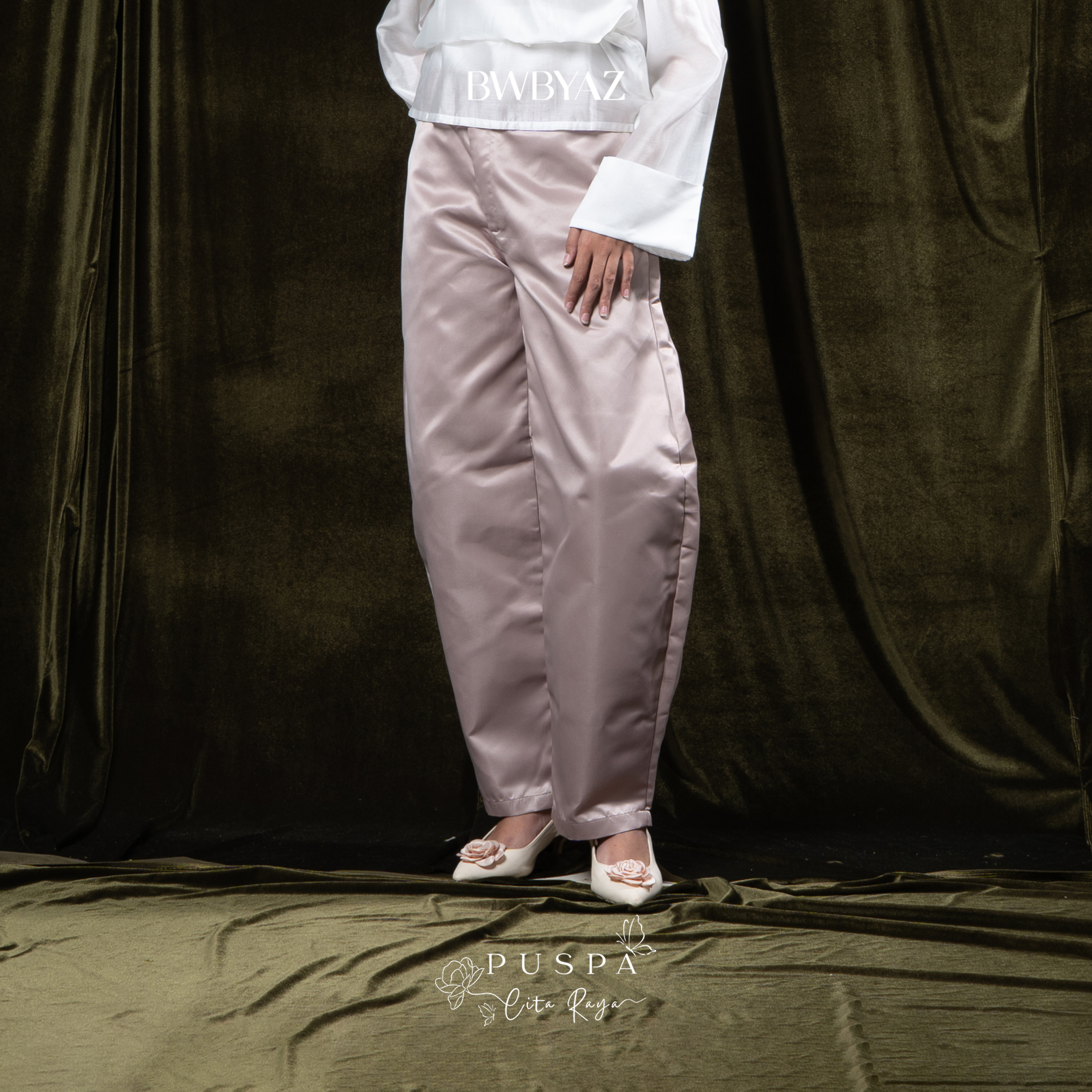 BWBYAZ - PUSPA CITA RAYA - Nona Ayani Barrel Pants (READY STOCK)