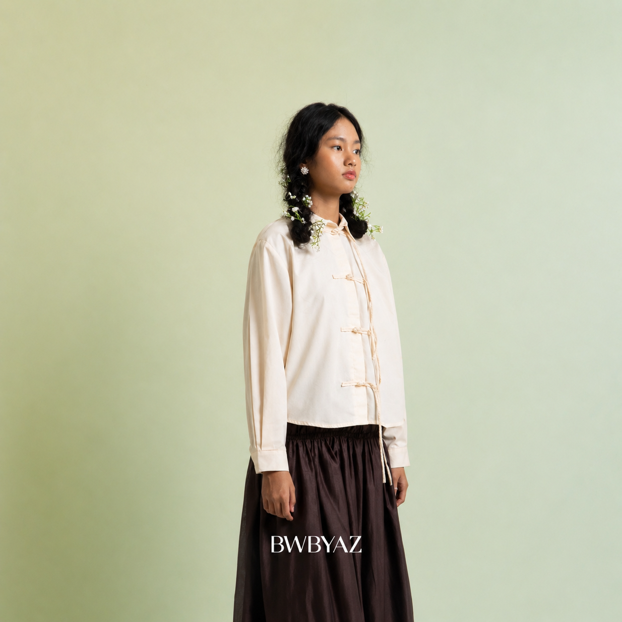 BWBYAZ - Abellyna Shanghai Shirt (READY STOCK)