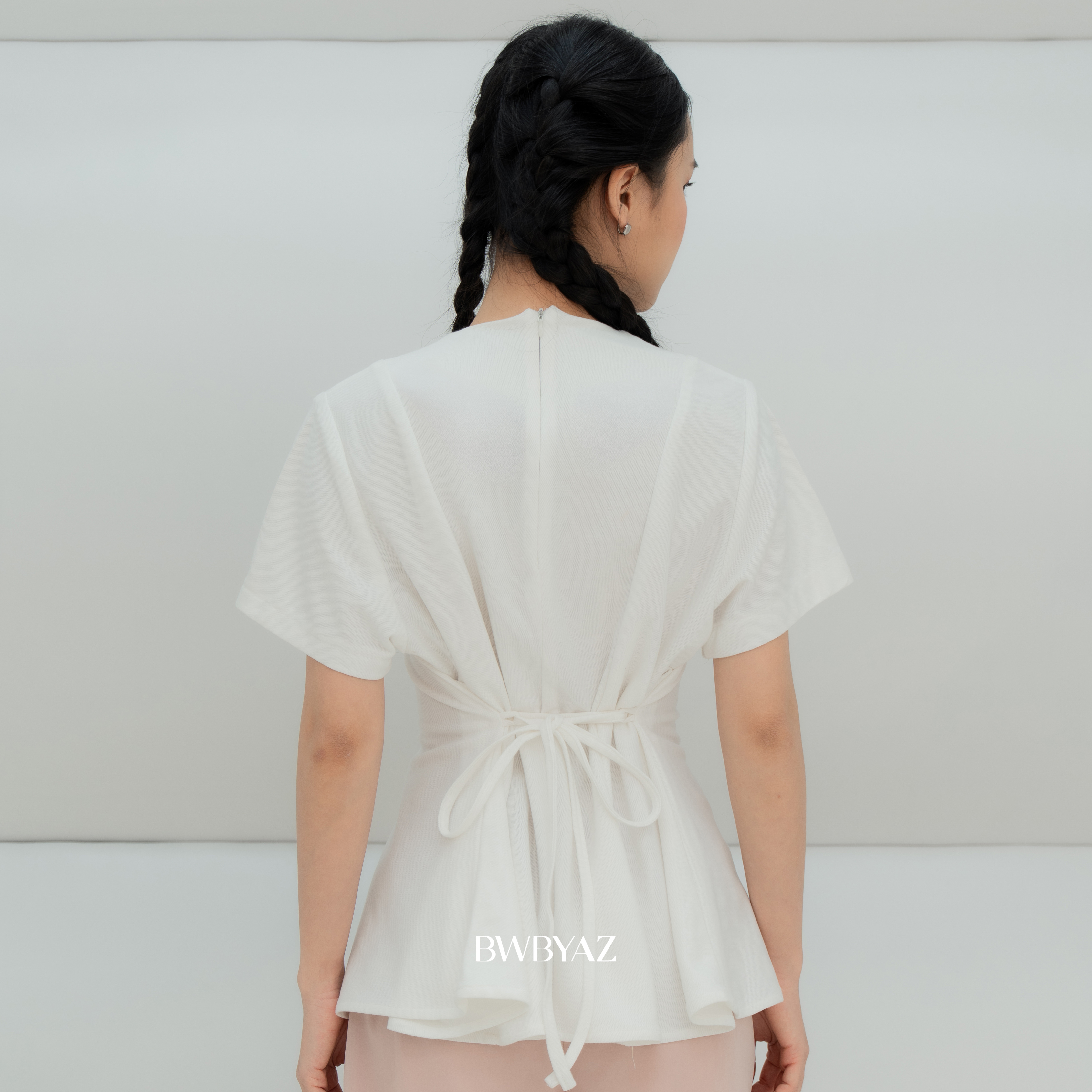 BWBYAZ - Zoe Peplum Shortsleeve (READY STOCK)