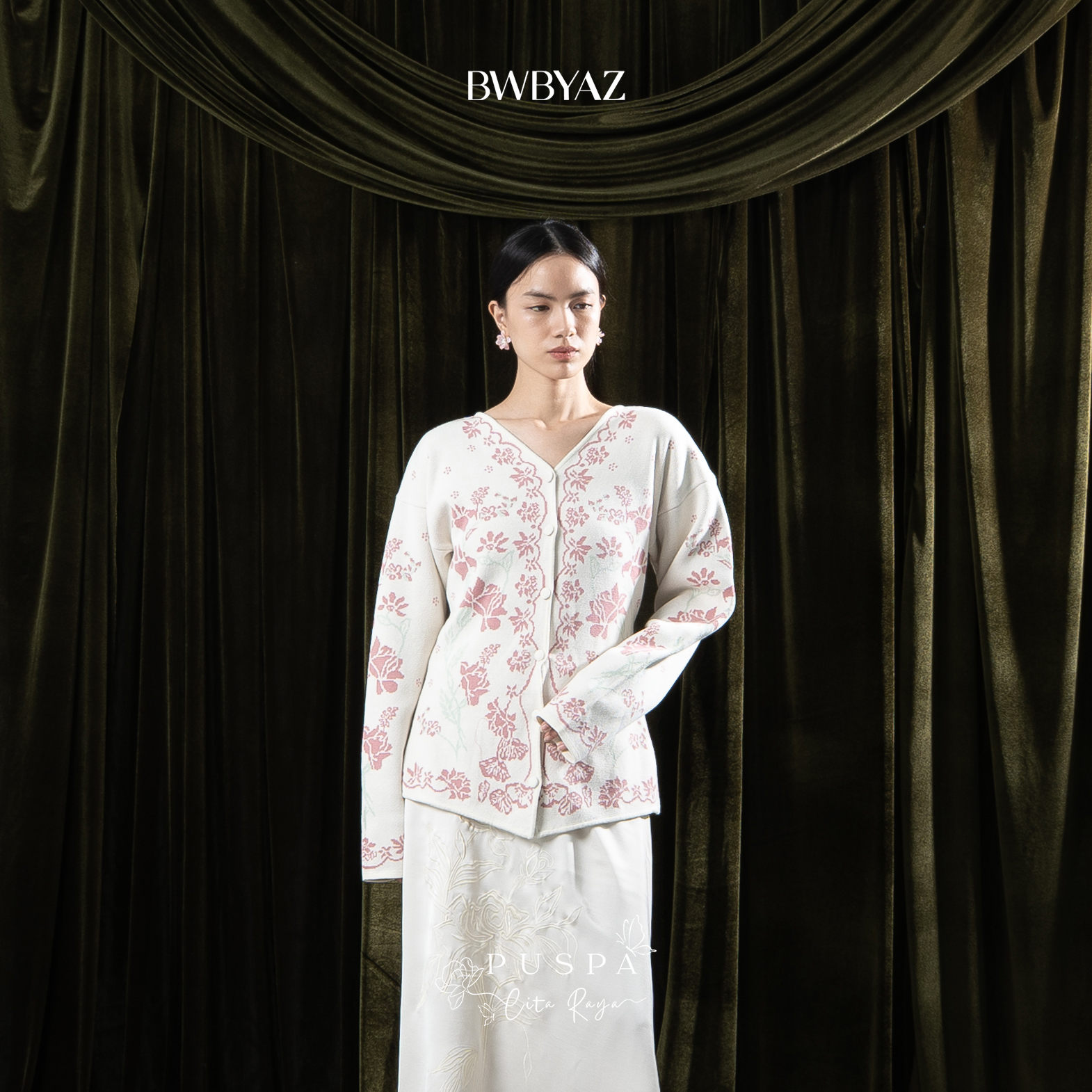 BWBYAZ - PUSPA CITA RAYA - Nona Danastri Knit Kebaya (READY STOCK)