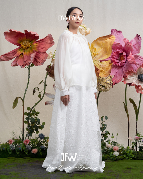BWBYAZ JFW COLLECTION -  KYRA BLOOMING SKIRT (READY STOCK)