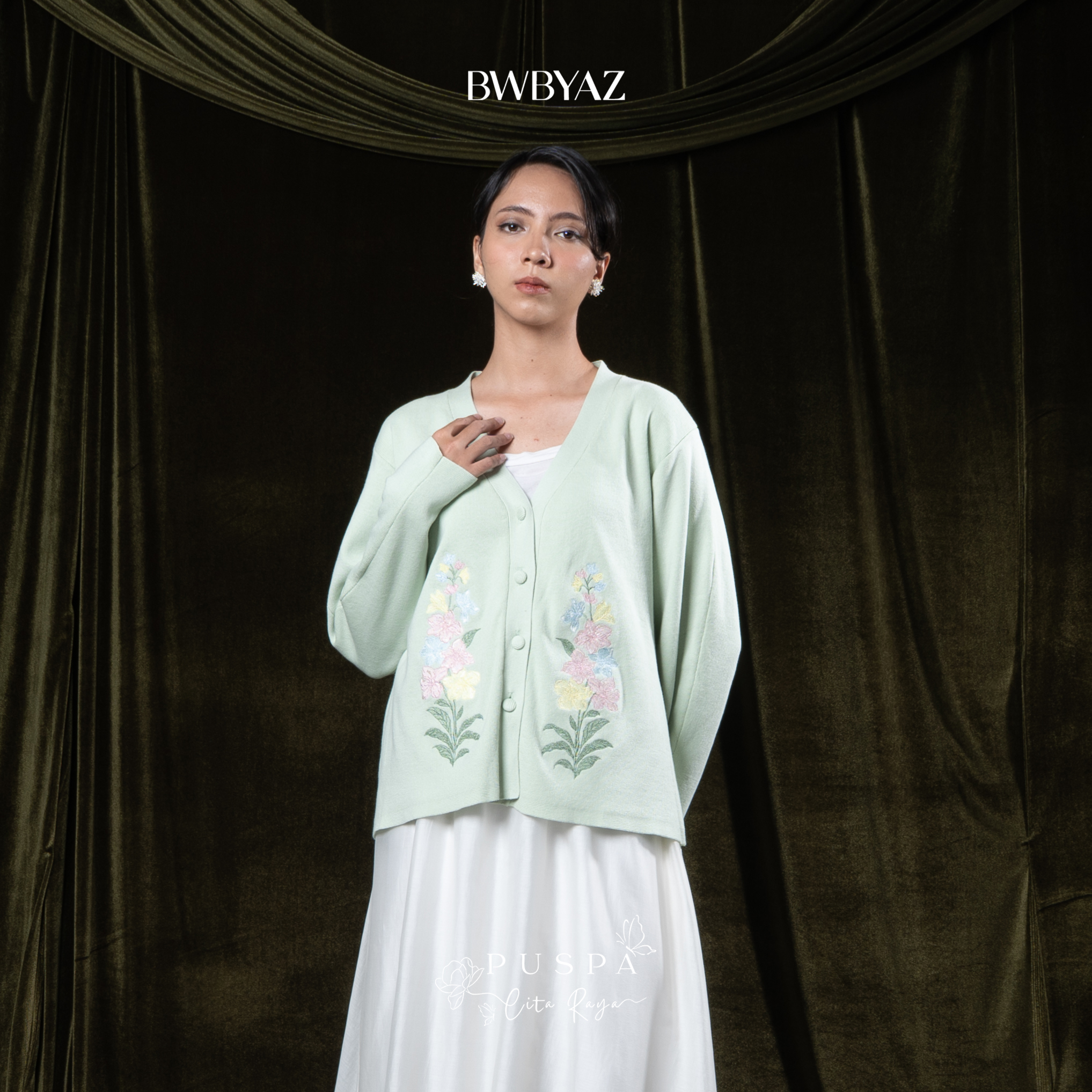 BWBYAZ - PUSPA CITA RAYA - Arumaya Embroidery Knit (READY STOCK)