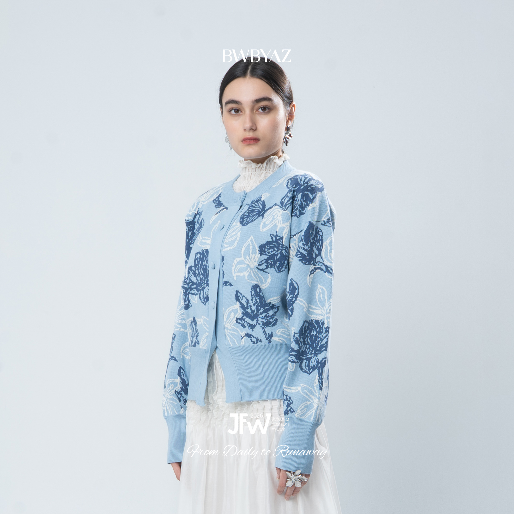 BWBYAZ JFW COLLECTION - Gia Fitted Knit Cardigan (READY STOCK)