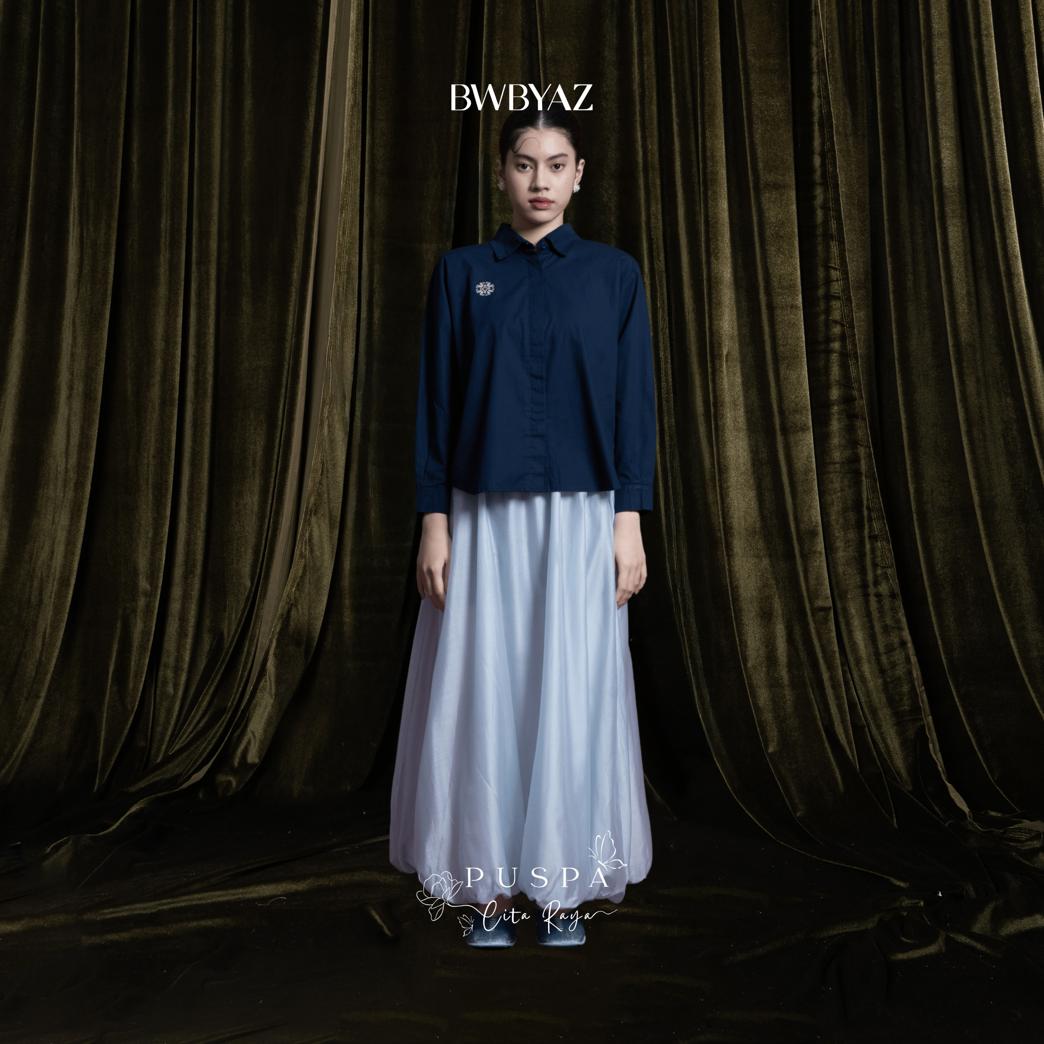 BWBYAZ - PUSPA CITA RAYA - Amarta Baloon Sheer Skirt