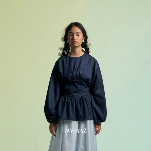 Image of BWBYAZ - PUSPA CITA RAYA - Raisha Stagen Blouse (READY STOCK)