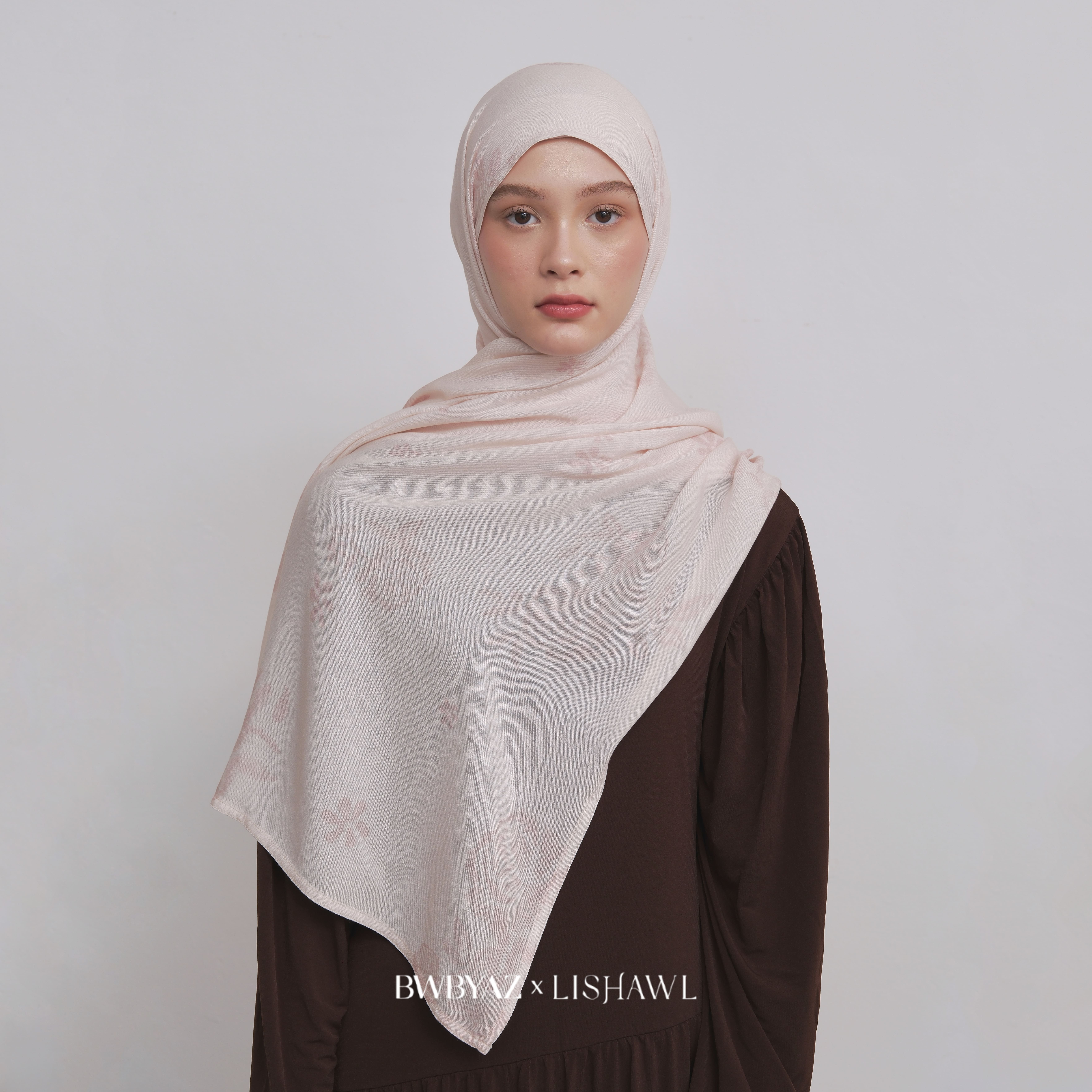 LISHAWL - Flower Blossom Scarf (READY STOCK)