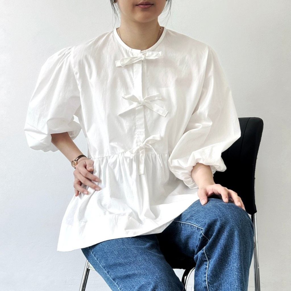 BWBYAZ - Anya Puffy Blouse (READY STOCK)