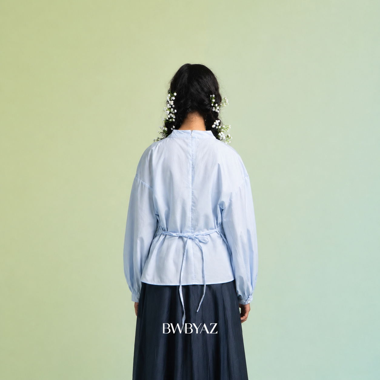BWBYAZ - Ramita Pleated Top (READY STOCK)