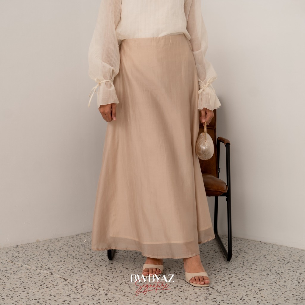 BWBYAZ SIGNATURE - ELOIR SHEER SKIRT (READYSTOCK)