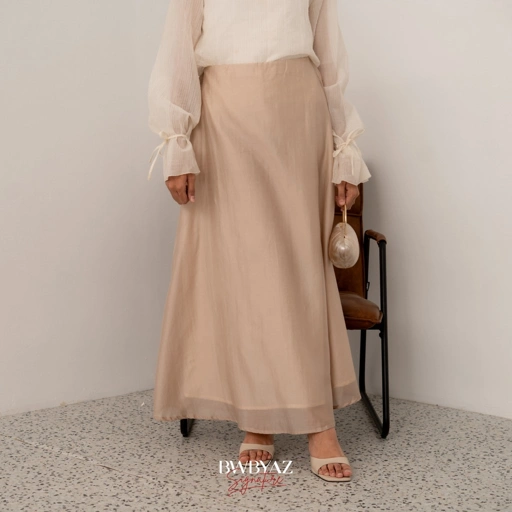 BWBYAZ SIGNATURE - ELOIR SHEER SKIRT (READYSTOCK)
