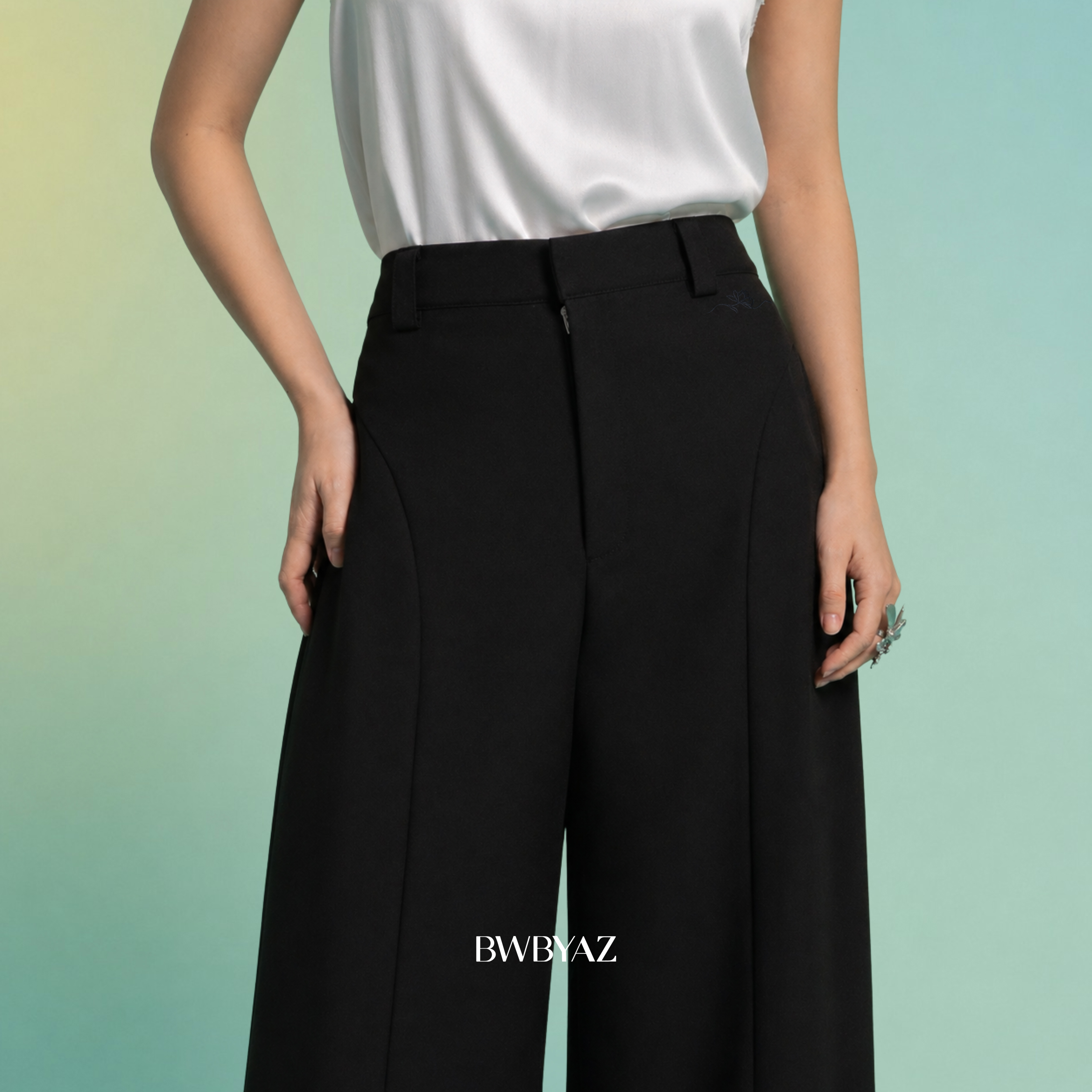 BWBYAZ - Azalea Flare Pants (READY STOCK)