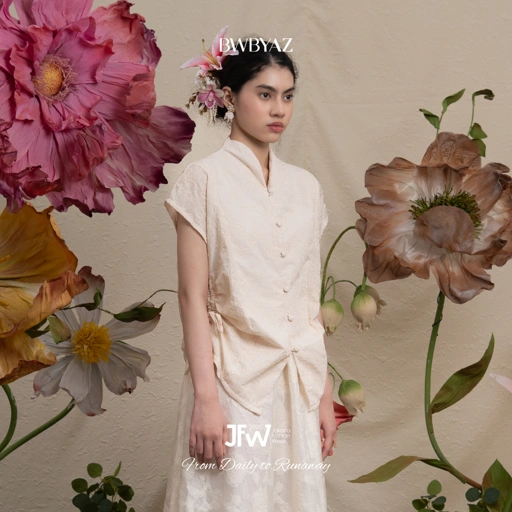BWBYAZ JFW COLLECTION -  Rhye Embroidery Vest (READY STOCK)