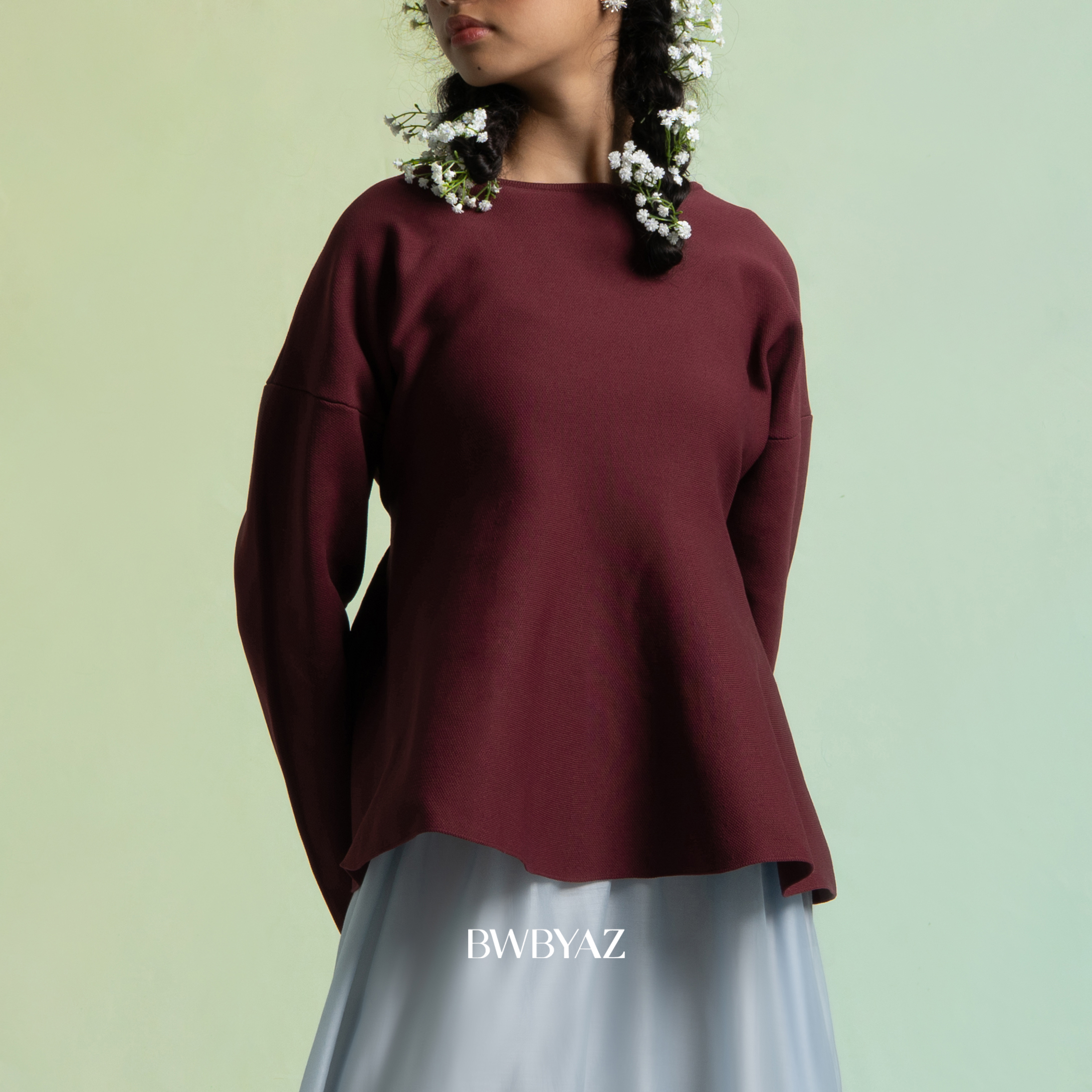 BWBYAZ - Riona Peplum Knit (READY STOCK)