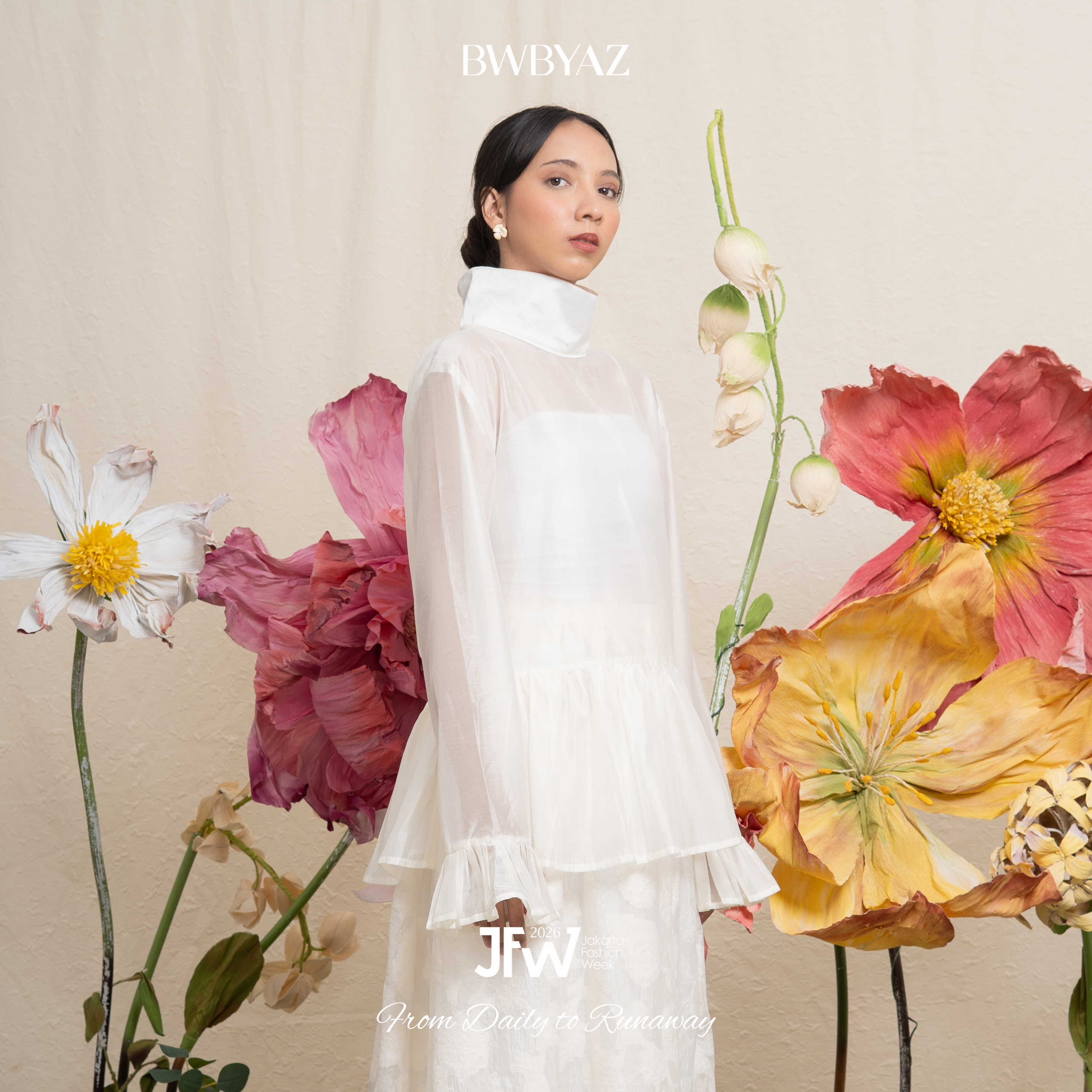 BWBYAZ JFW COLLECTION - Celina Ruffle Top (READY STOCK)