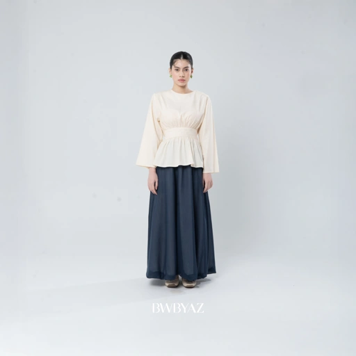 Image of BWBYAZ - Arulla Obi Blouse (READY STOCK)