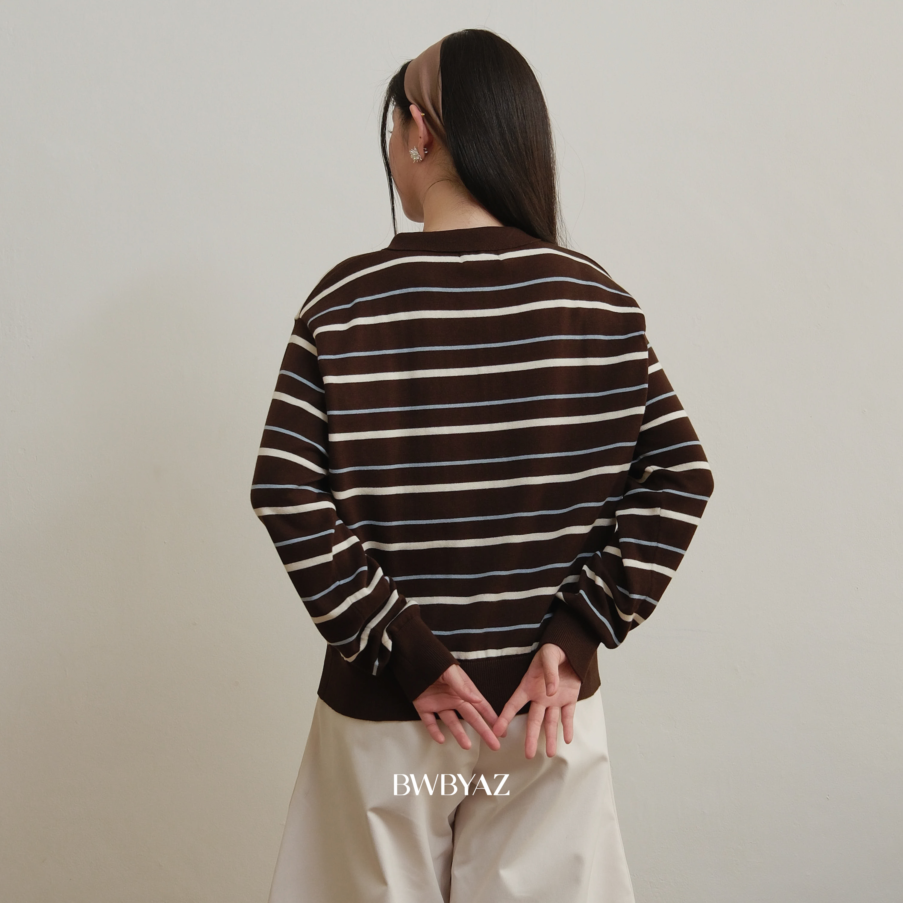 BWBYAZ - Maven Stripes Knit (READY STOCK)