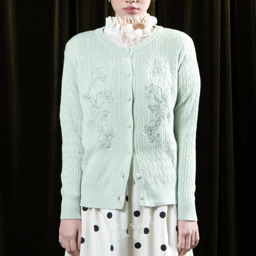 Image of BWBYAZ - PUSPA CITA RAYA - Kasyara Cable Knit Cardigan (READY STOCK)