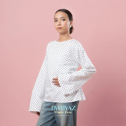Image of BWBYAZ STAPLE EASE - Ciela Flare Top Dotty (READY STOCK)